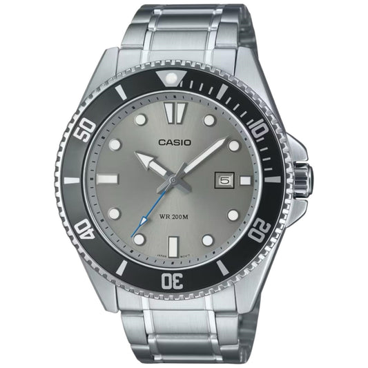CASIO COLLECTION DIVER DATE 200M - СЕРЫЕ MDV-107D-8AVDF