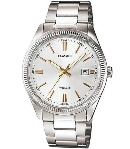CASIO COLLECTION DATE - HÕBEDANE, KULDSED INDEKSID MTP-1302D-7A2VDF