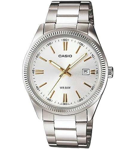 CASIO COLLECTION DATE - HÕBEDANE, KULDSED INDEKSID MTP-1302D-7A2VDF