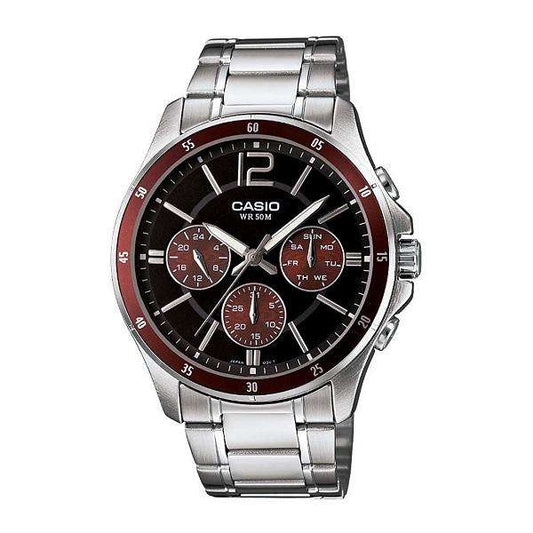 CASIO COLLECTION MULTIFUNCTION CALENDAR - MUST & BORDOO MTP-1374D-5AVDF