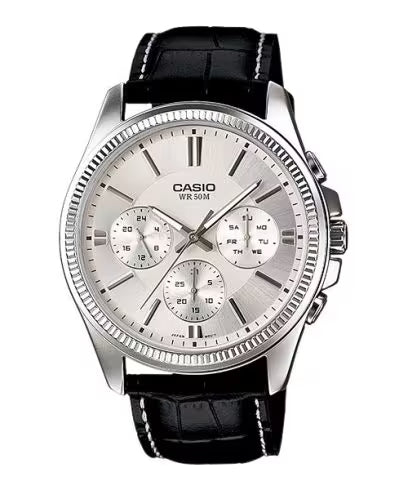 CASIO DAY DATE MULTIFUNCTION, NAHK - VALGE MTP-1375L-7AVDF