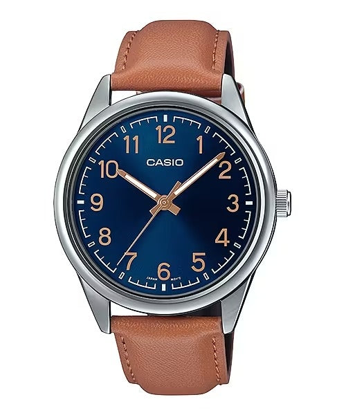 CASIO COLLECTION CASUAL, КОЖА - СИНИЙ MTP-V005L-2B4UDF