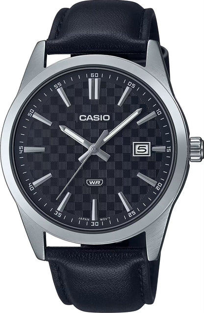 CASIO COLLECTION DATE – SÜSINIKUIMELATIE – HÕBEDANE JA MUST MTP-VD03L-1AUDF