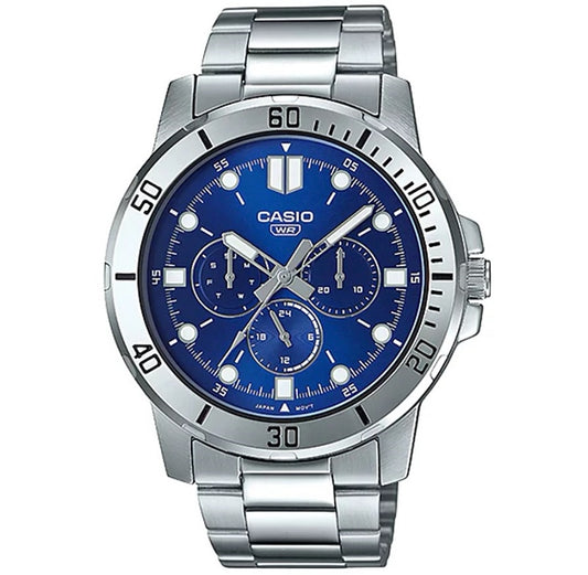 CASIO COLLECTION DIVER MULTIFUNCTION — СИНИЕ MTP-VD300D-2EUDF