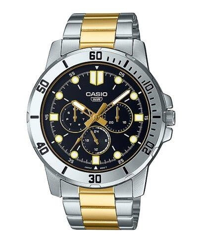 CASIO COLLECTION DIVER MULTIFUNCTION TERAS JA KULD - MUST MTP-VD300SG-1EUDF
