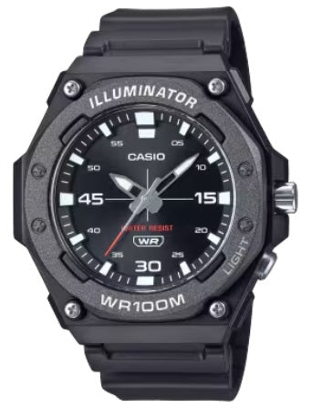 CASIO SPORT DIVER - ILLUMINATOR WR 100MT - BLACK MW-620H-1AVDF