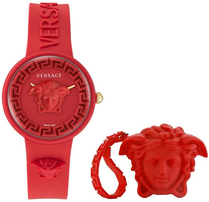 VERSACE MEDUSA POP + VERSACE RED SILICON PURSE VE6G00723