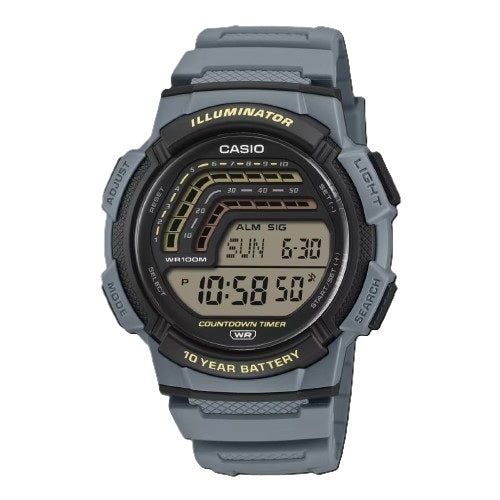 CASIO SPORT ILLUMINATOR - 10 YEARS BATTERY - BLUE WS-1800-2AVEF