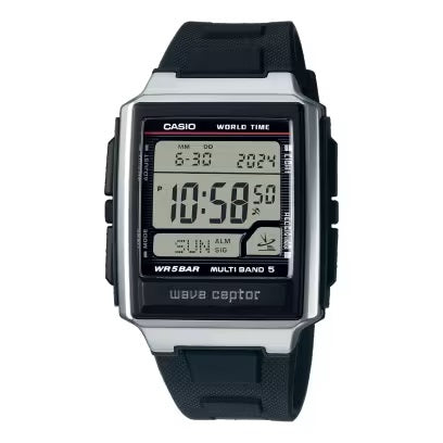CASIO WAVE CEPTOR - MAAILMAAEG, RAADIOTEEL JUHITAV, Raadiosignaali vastuvõtja (EL, USA, Jaapan) WV-59R-1AEF